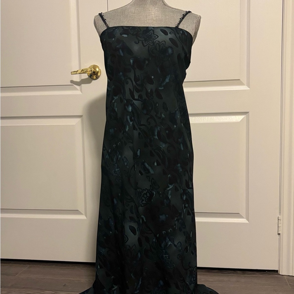 Elegant Black Floral Dress
